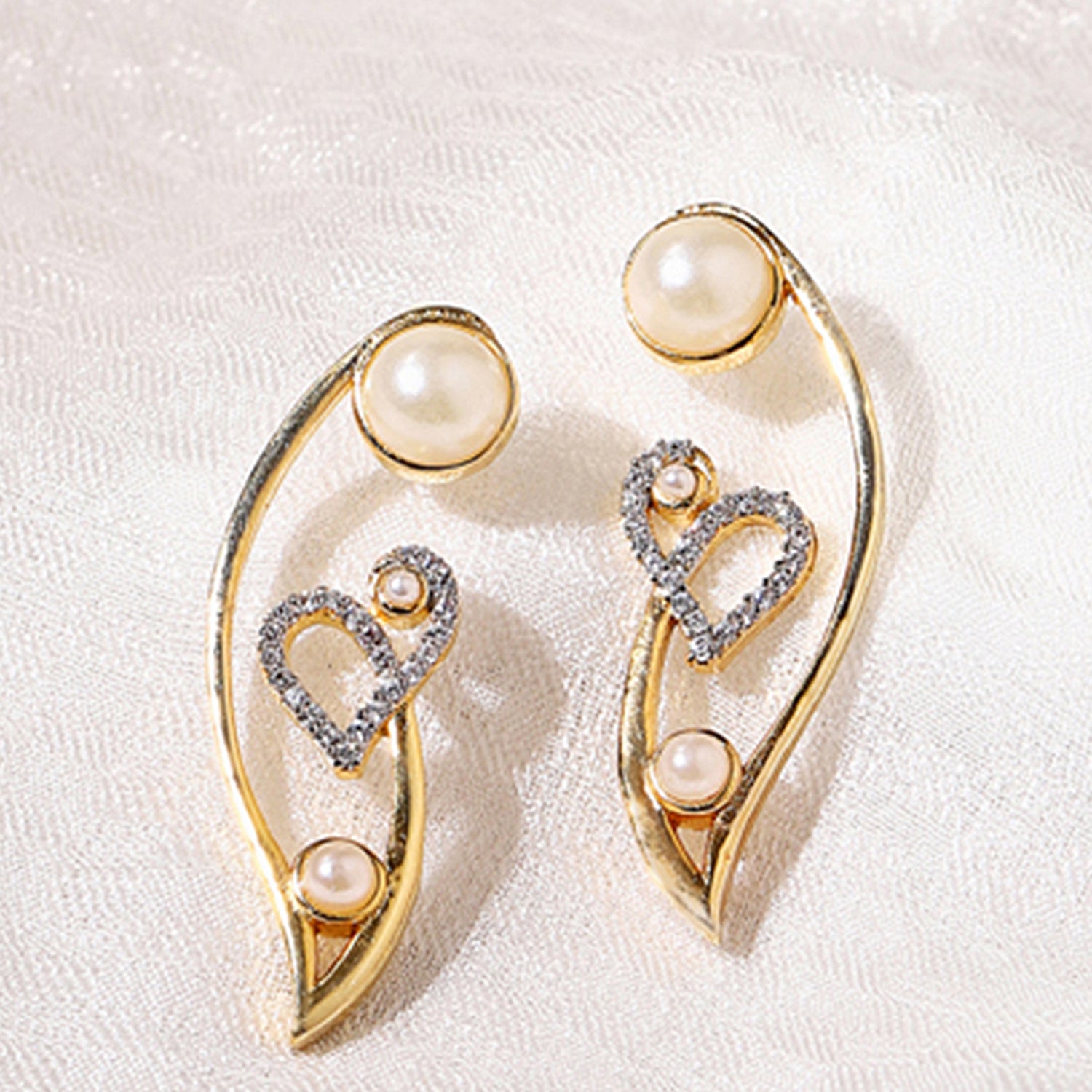 Buy/Send Voylla Gold Plated Floral Earrings Online- FNP